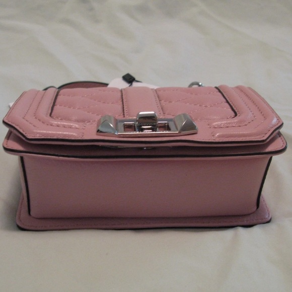 Rebecca Minkoff 'Mini Love' Bag - Primrose Pink w/ Silver Crossbody Clutch NWT - Picture 5 of 8